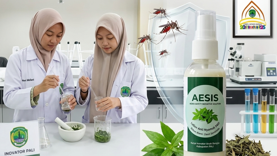 Inovasi Anak Bangsa: Guru dan Mahasiswa Asal PALI Ciptakan "AESIS", Losion Anti Nyamuk DBD dari Daun Sambiloto